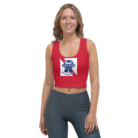 Women's BLE Blue Ribbon Crop Top