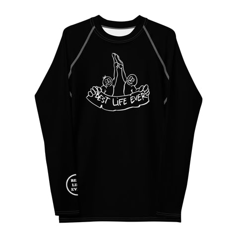 Black Belt Rank Men's Rash Guard