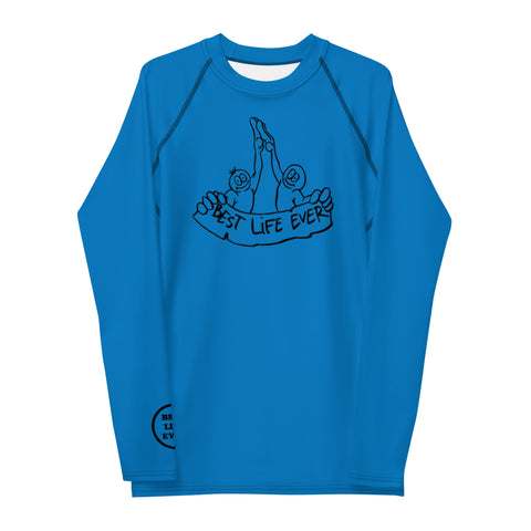 Blue Belt Rank Men's Rash Guard