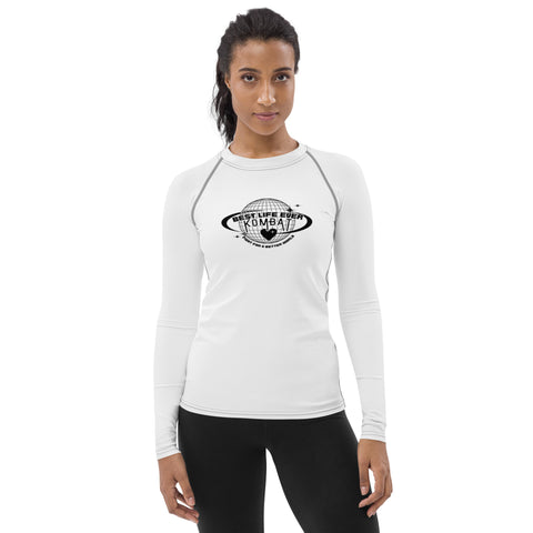 BLE Kombat Women's Rash Guard White