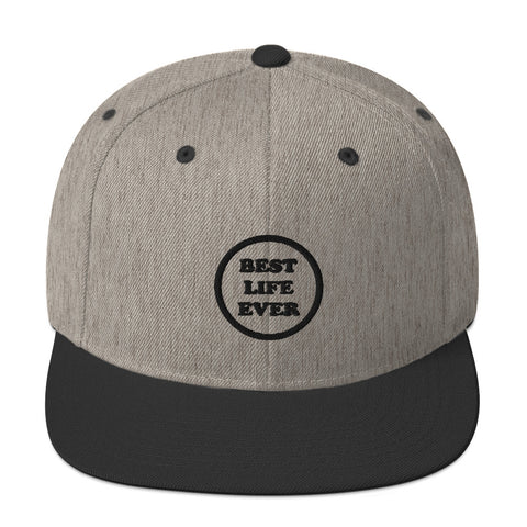 BLE Grey and Black Snapback Hat