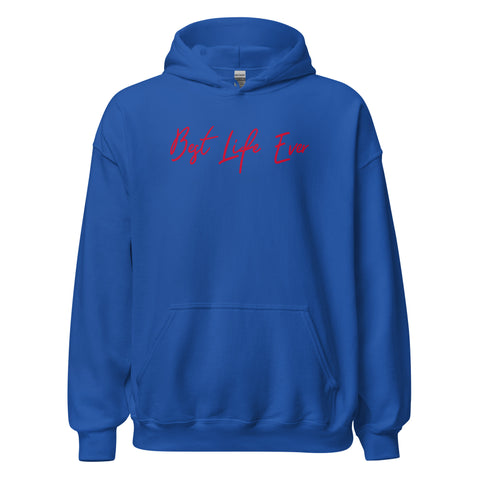 Blue+Red BLE Script Unisex Hoodie