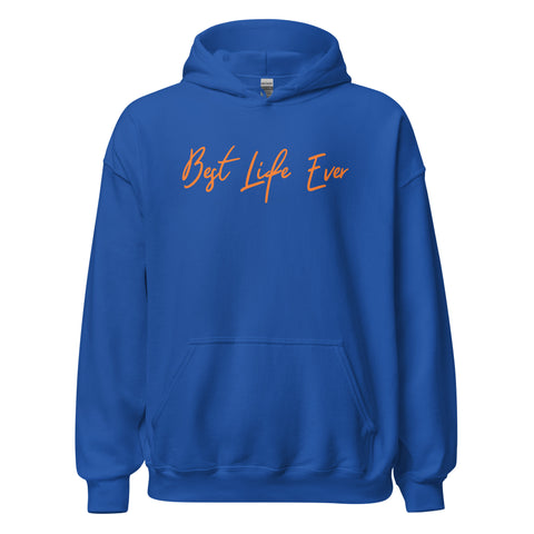 Blue+Orange BLE Script Unisex Hoodie